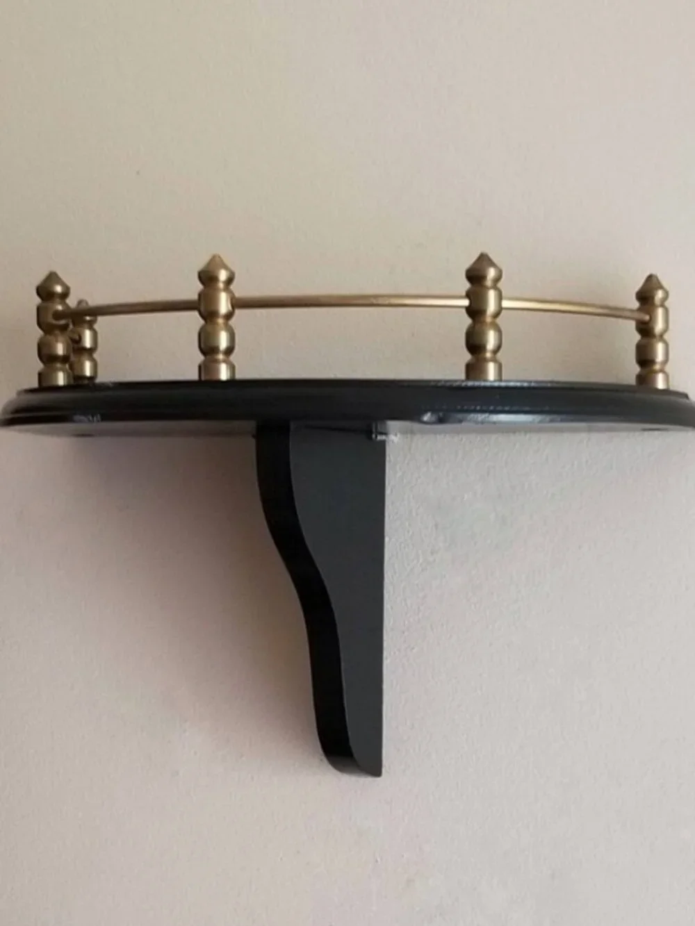 Black Wall Shelf_ Black Floating Shelf_ Ornate Gothic Victorian Medieval Decor